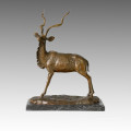 Statue des animaux Gazelle / Antelope Bronze Sculpture Tpal-128